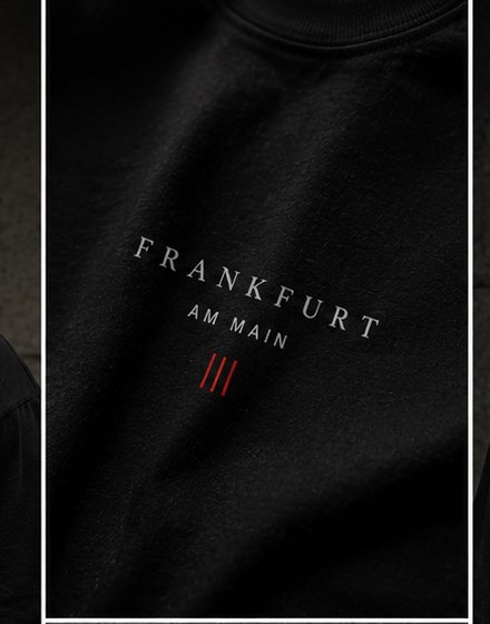 Frankfurt am Main Oversized T-Shirt – Black Edition