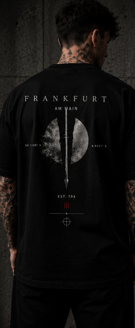 Frankfurt am Main Oversized T-Shirt – Black Edition