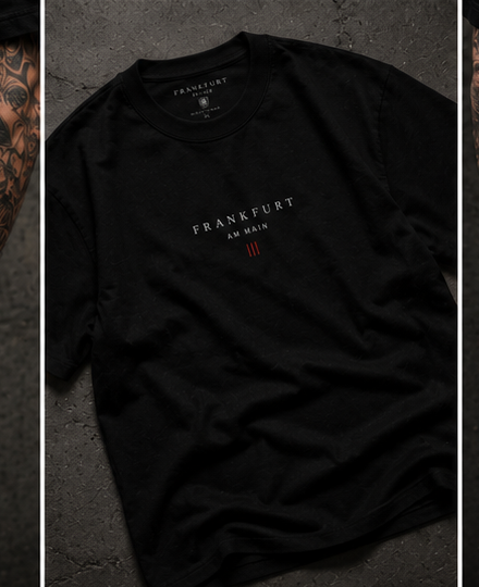 Frankfurt am Main Oversized T-Shirt – Black Edition
